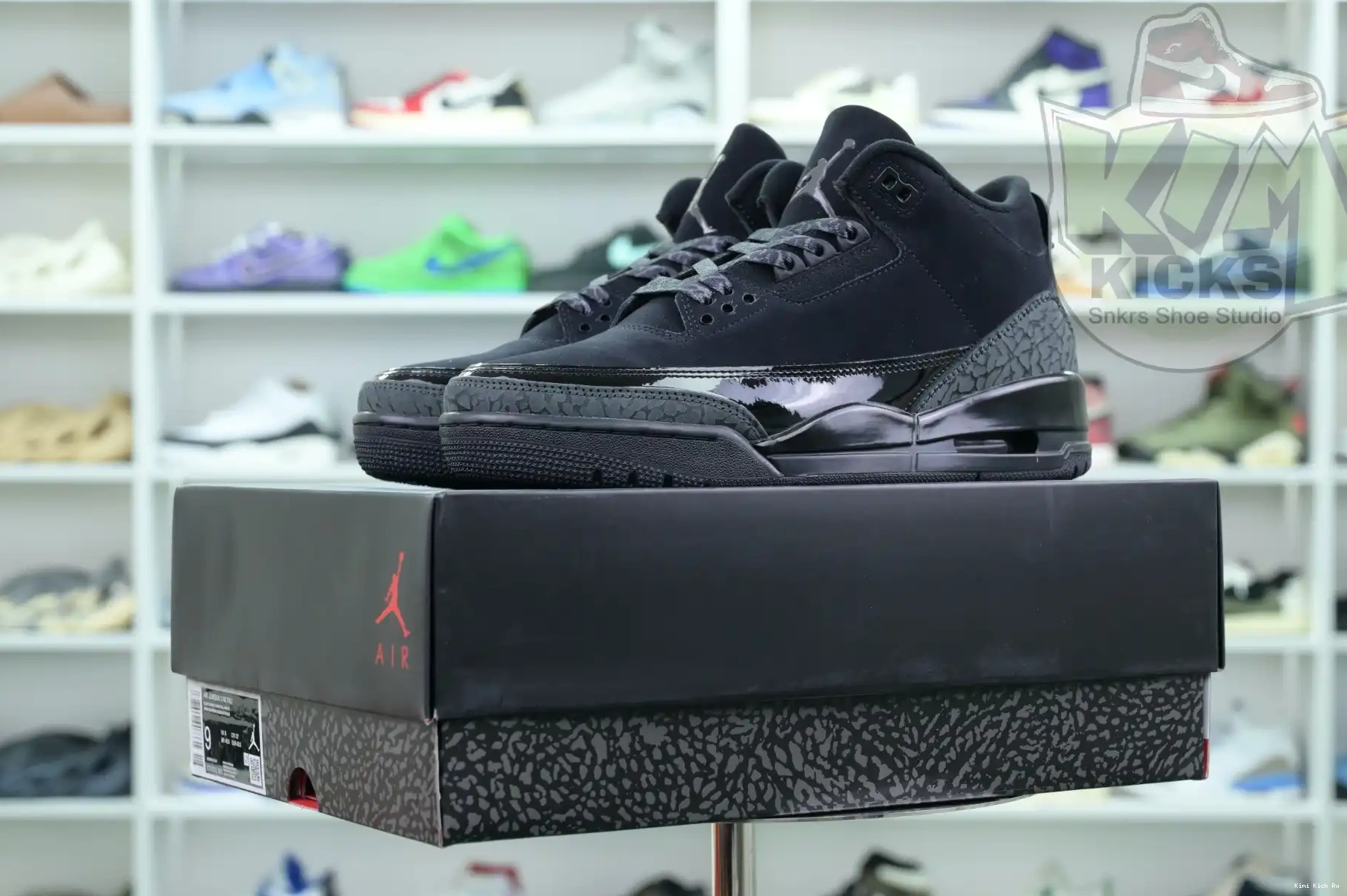 Jordan3“Black Air Jordan Cat” Kimikick 0530